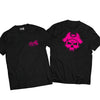 Unisex Staple Tee (T-Shirt) - Black Pirate Pink Skull