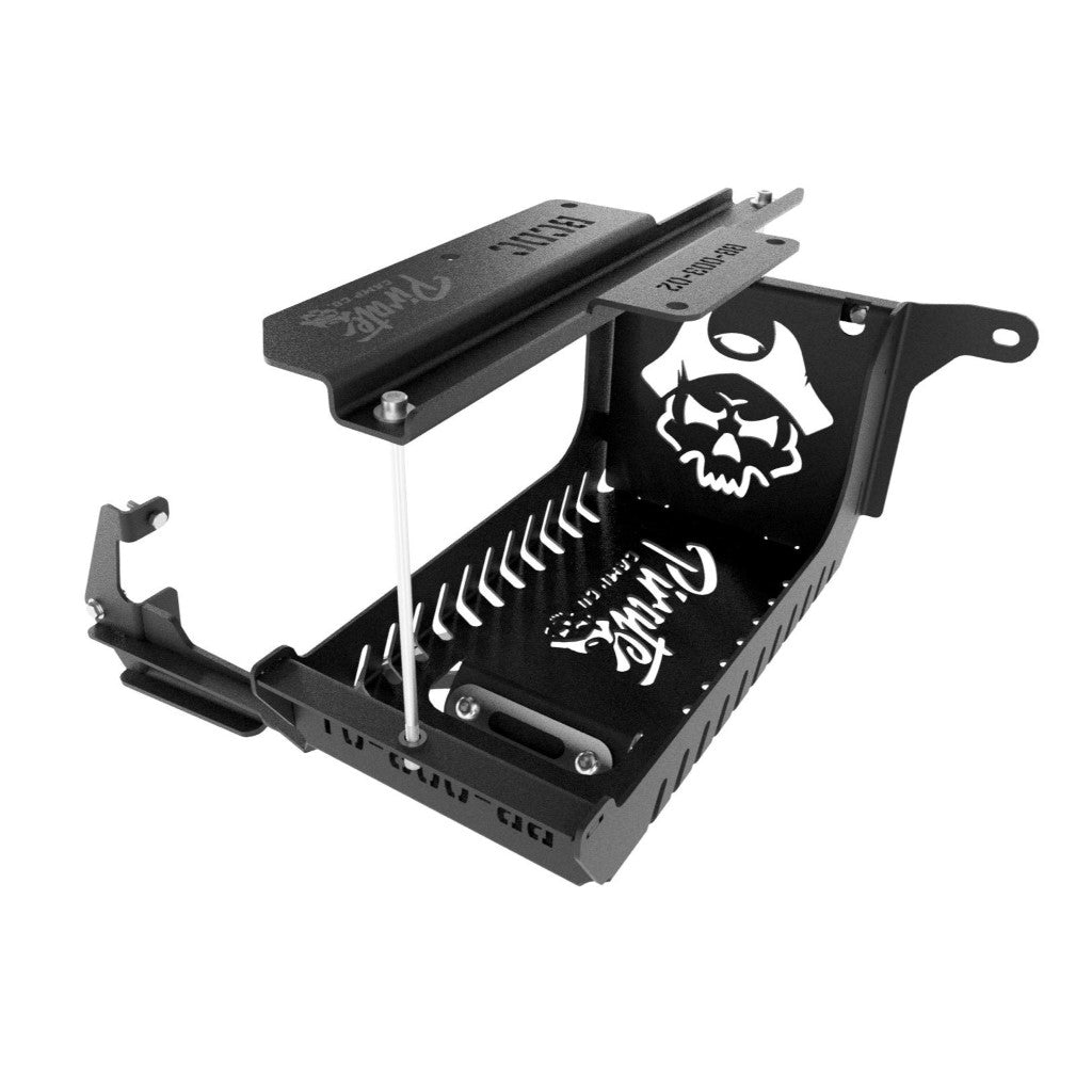 Under bonnet auxiliary battery mount