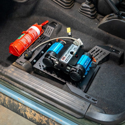 Under Seat Compressor & Fire Extinguisher Mount For Suzuki Jimny JB74