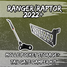 Molle Storage Pockets + Tailgate Damper Kit Bundle: Next Gen Ford Ranger/Raptor 2022+