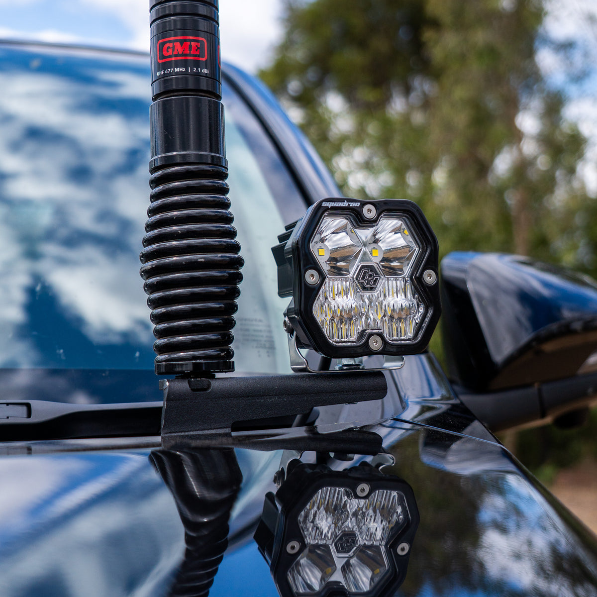 Bonnet Aerial & Ditch Light Mount Toyota Hilux N90 '25+ (LH)