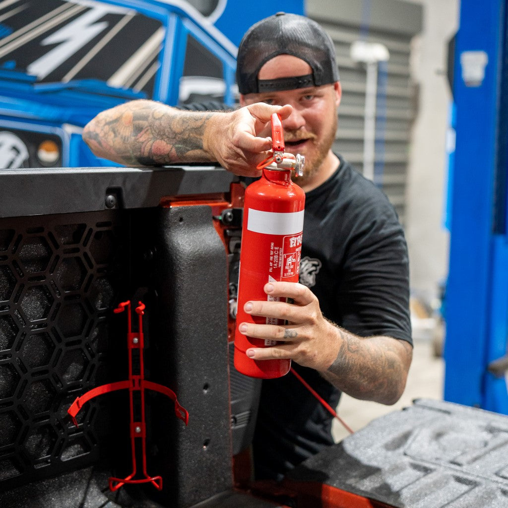 Vertical Tub Fire Extinguisher Bracket To Suit Volkswagen Amarok 2023+