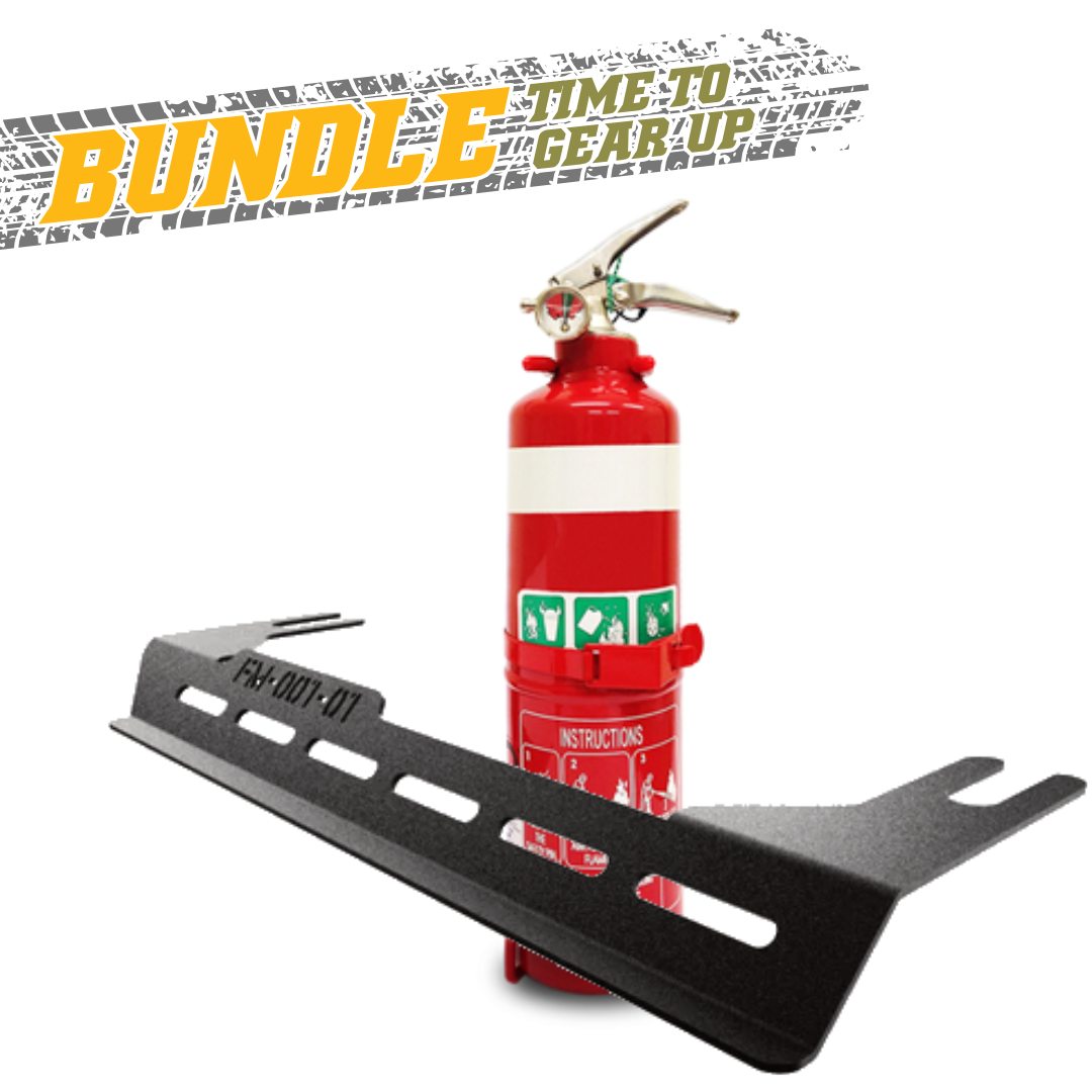 Fire Extinguisher Bracket + 1kg Fire Extinguisher | Toyota Landcruiser 300 Series
