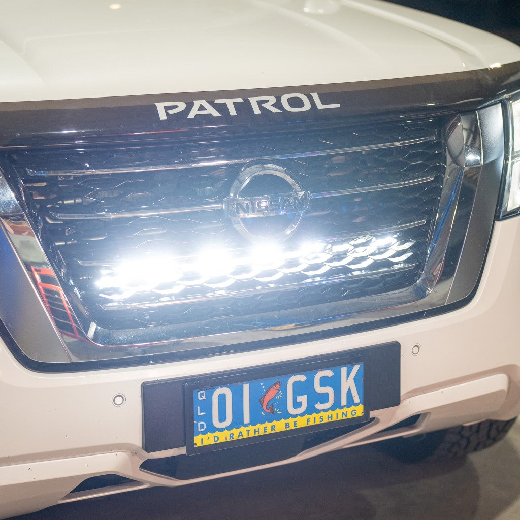 Behind The Grill Light Bar Kit For Nissan Y62 Patrol 2010+