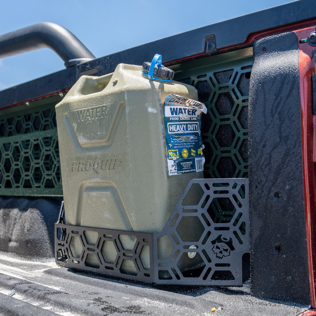 20L Jerry Can Holder Tub Mount To Suit Spray In Tub Liner For Next Gen Ford Ranger ,Raptor 2022+ or Volkswagen Amarok 2023+