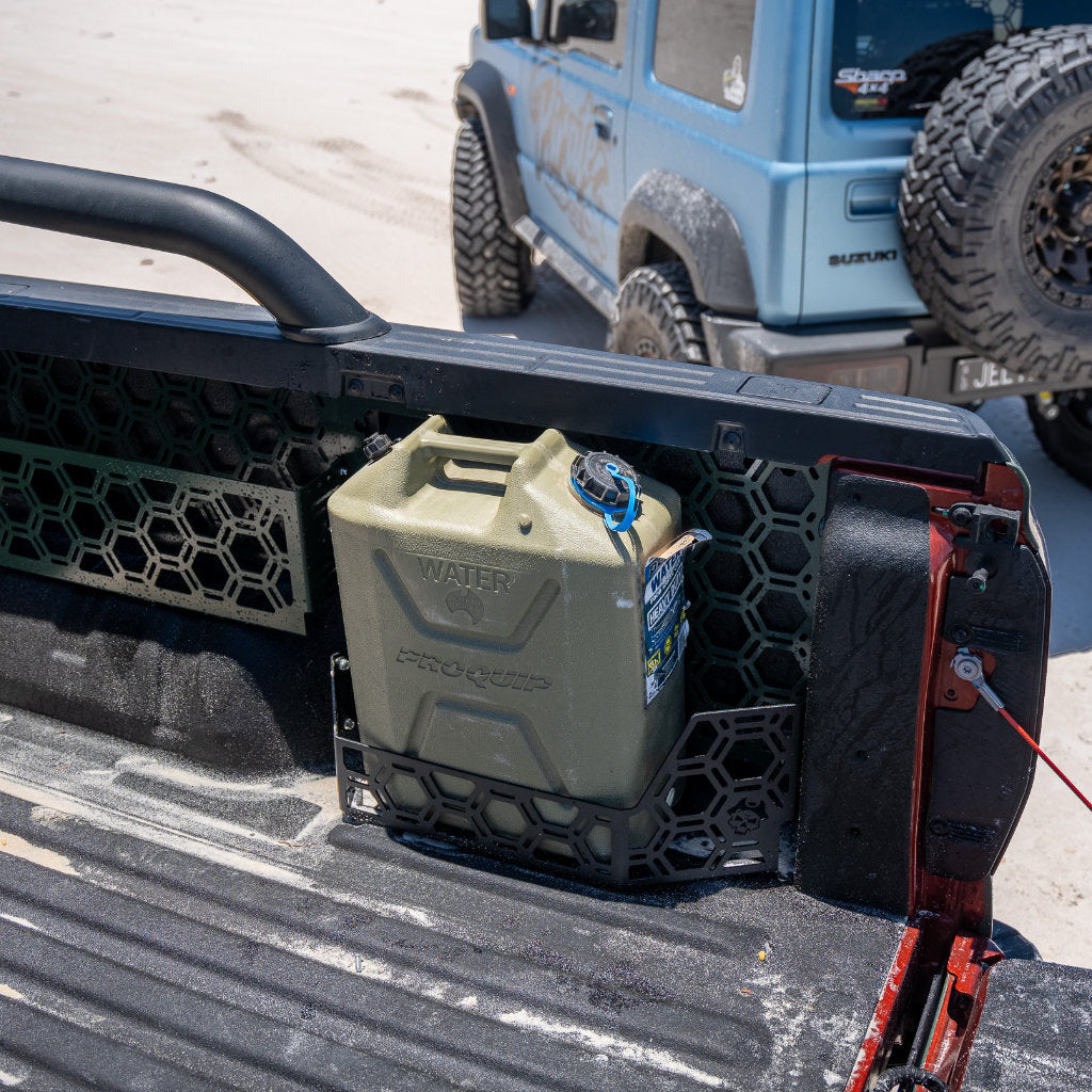 20L Jerry Can Holder Tub Mount To Suit Plastic Tub Liner For Next Gen Ford Ranger Or Raptor 2022+ / Volkswagen Amarok 2023+