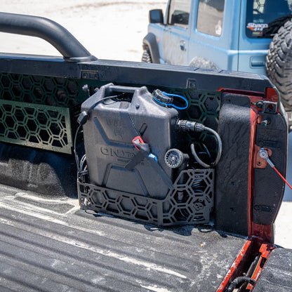 20L Jerry Can Holder Tub Mount To Suit Plastic Tub Liner For Next Gen Ford Ranger Or Raptor 2022+ / Volkswagen Amarok 2023+