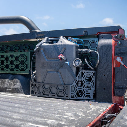 20L Jerry Can Holder Tub Mount To Suit Plastic Tub Liner For Next Gen Ford Ranger Or Raptor 2022+ / Volkswagen Amarok 2023+