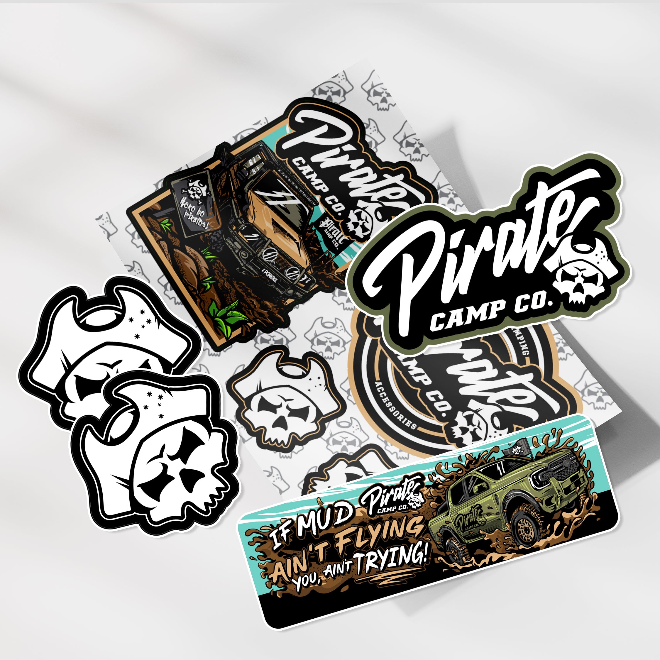 Campko Sticker STICKER PACK - PORKROL Edition – Pirate Camp Co.