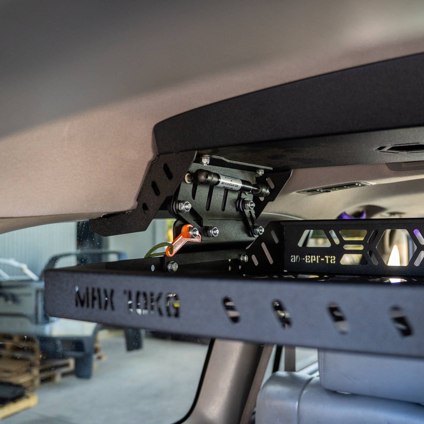 Drop Down Parcel Shelf to suit Toyota Land Cruiser 100 Series (Downward Facing Handles)