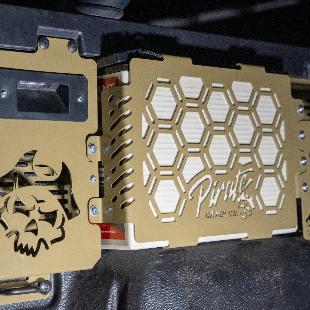 150Ah In Tub Wheel Arch Lithium Mount With Molle Panel Pocket Storage Suits Ford Ranger Or Raptor 2022+